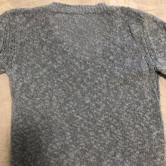 3/$25 ❥ Lightweight V-Neck Long Sleeve Sweater Size Small Light Blue Casual Work - Picture 7 of 16